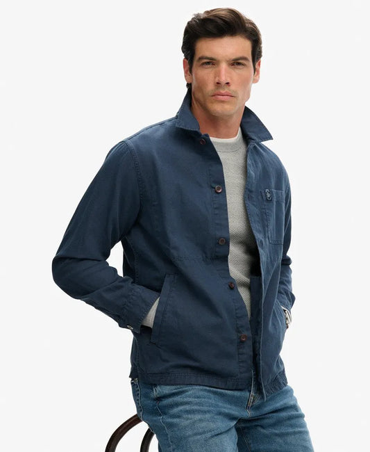 The Merchant Store- Linen-blend Overshirt