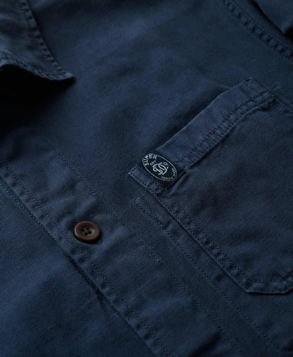 The Merchant Store- Linen-blend Overshirt