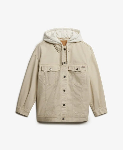 Relaxed Hooded Trucker Jacket