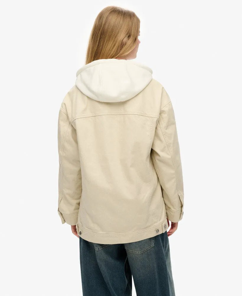 Relaxed Hooded Trucker Jacket