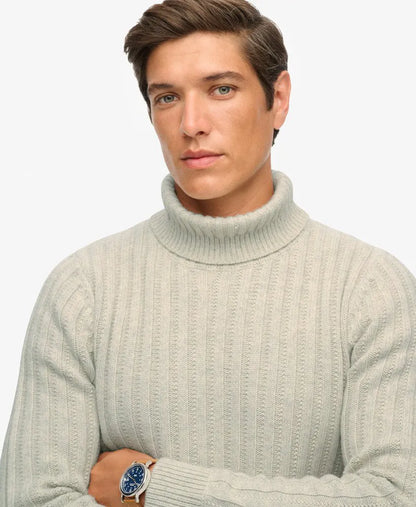 The Merchant Store - Ribbed Roll Neck Jumper