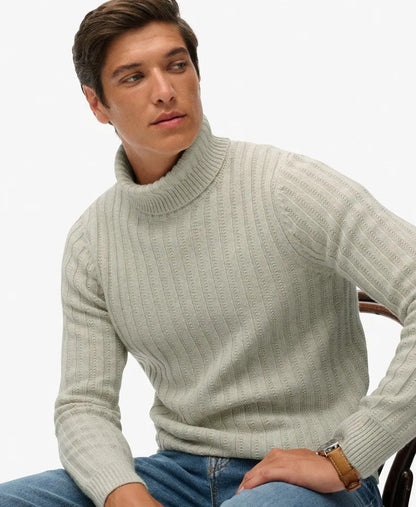 The Merchant Store - Ribbed Roll Neck Jumper
