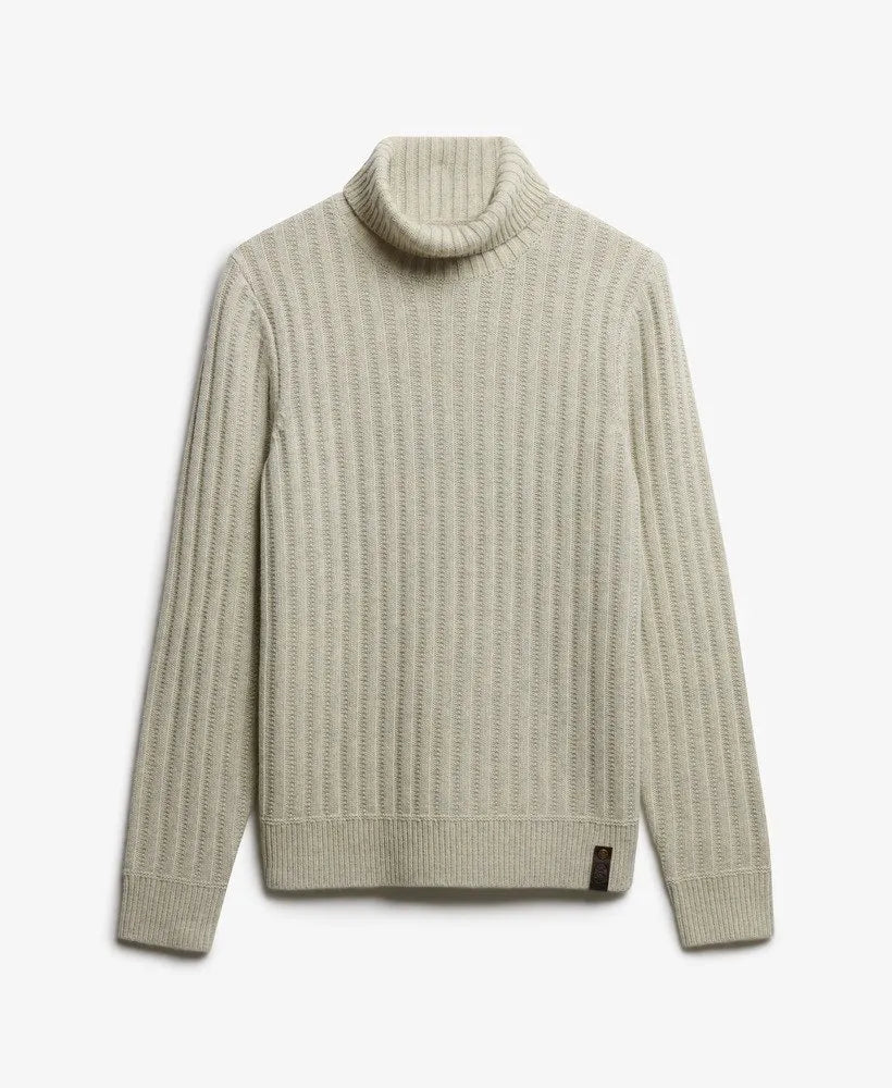 The Merchant Store - Ribbed Roll Neck Jumper