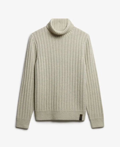 The Merchant Store - Ribbed Roll Neck Jumper