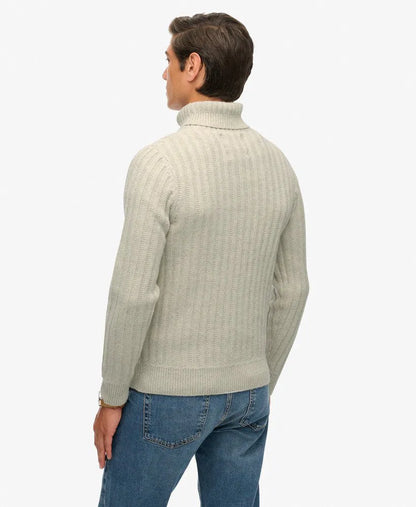 The Merchant Store - Ribbed Roll Neck Jumper