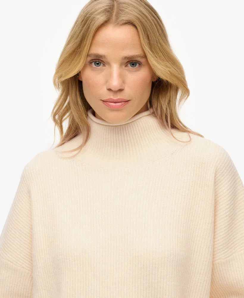 Slouchy Mock Neck Jumper