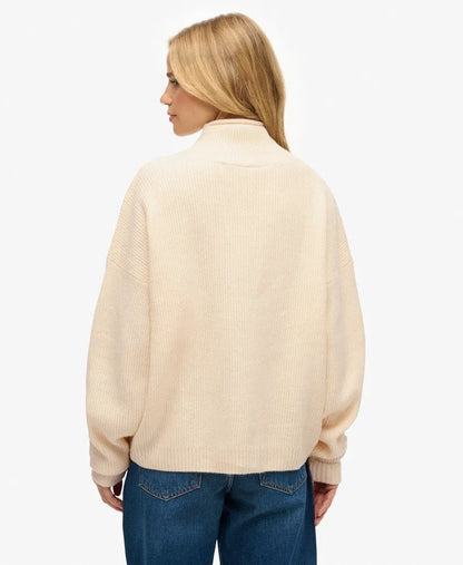 Slouchy Mock Neck Jumper