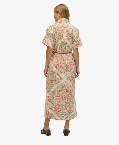 Linen Shirt Maxi Dress