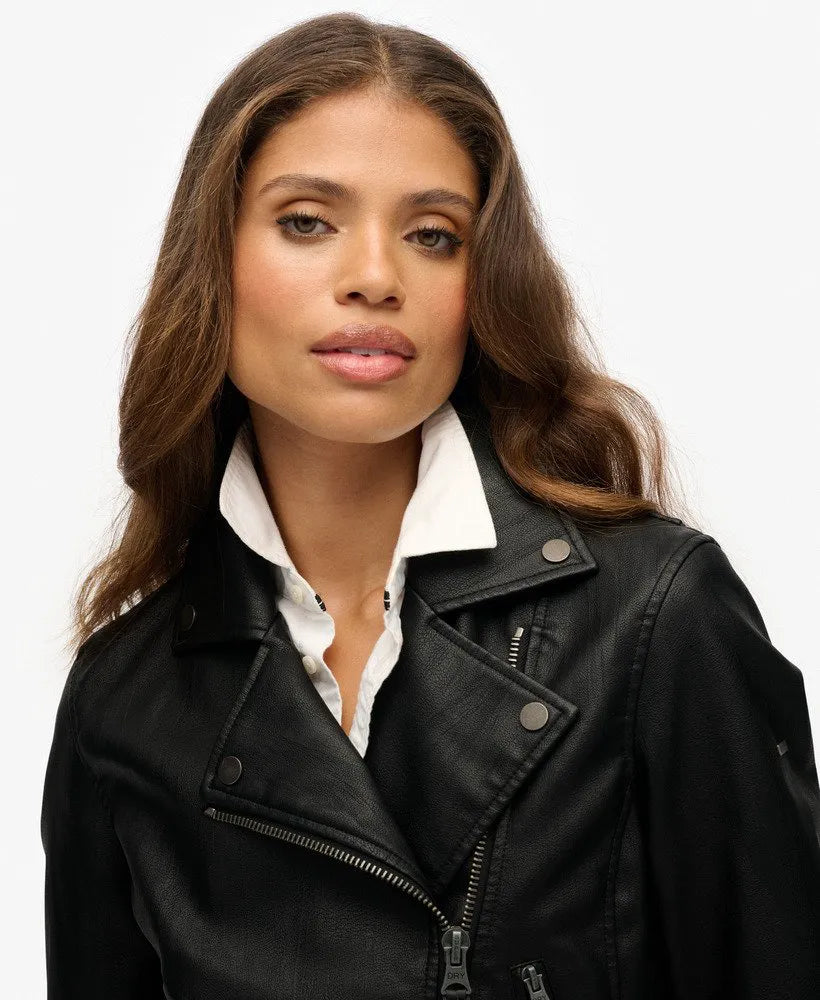 Classic Faux Leather Biker