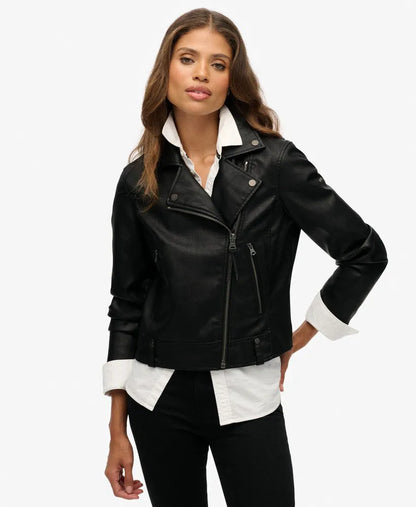 Classic Faux Leather Biker