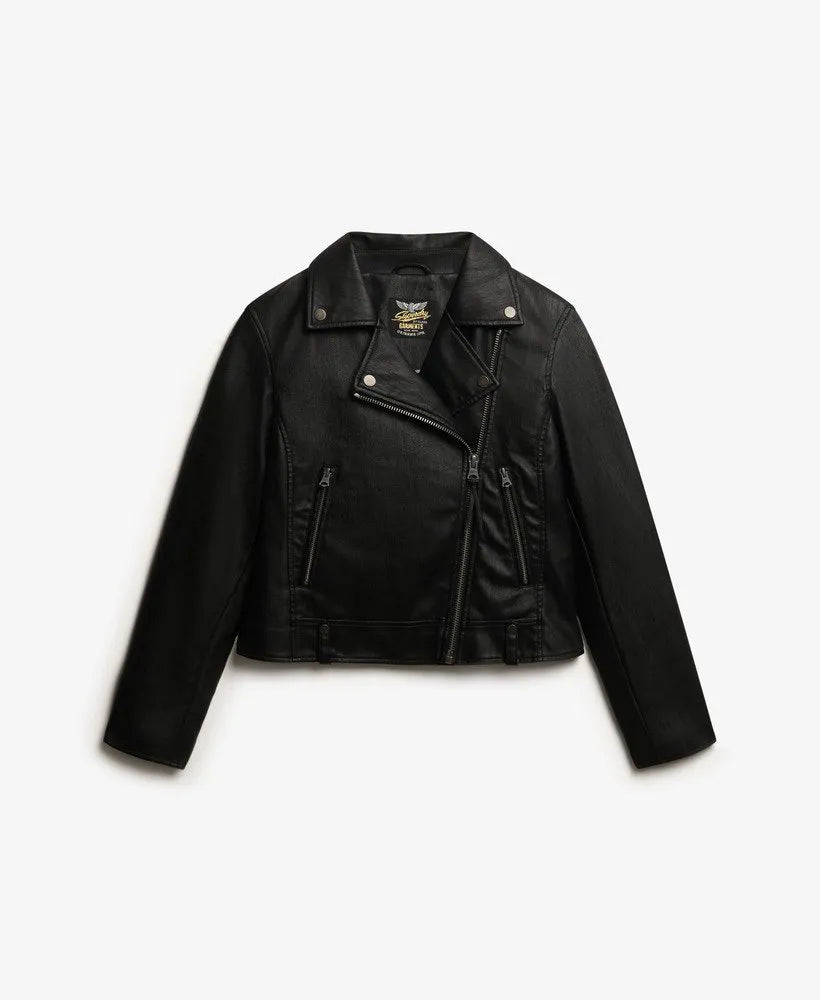 Classic Faux Leather Biker