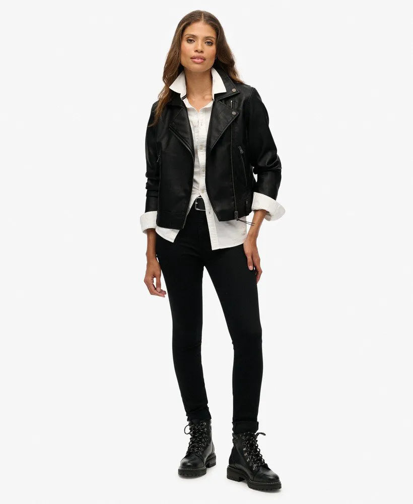 Classic Faux Leather Biker