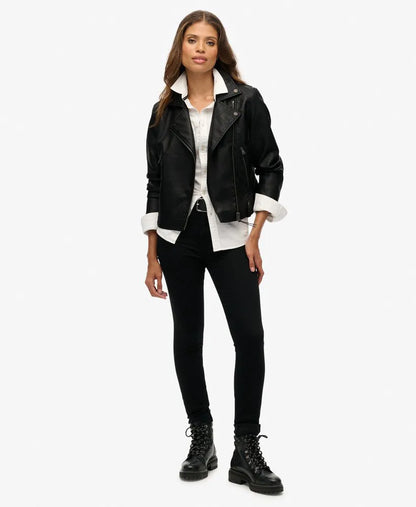 Classic Faux Leather Biker