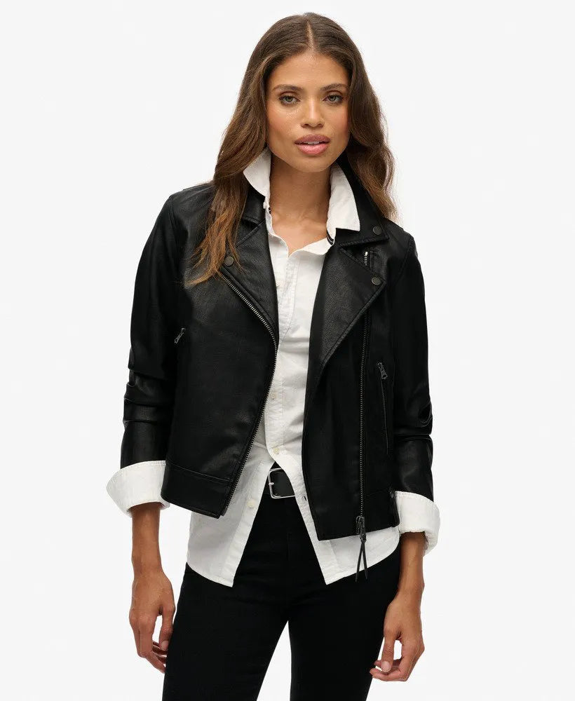Classic Faux Leather Biker