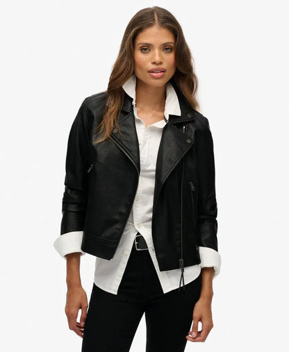 Classic Faux Leather Biker