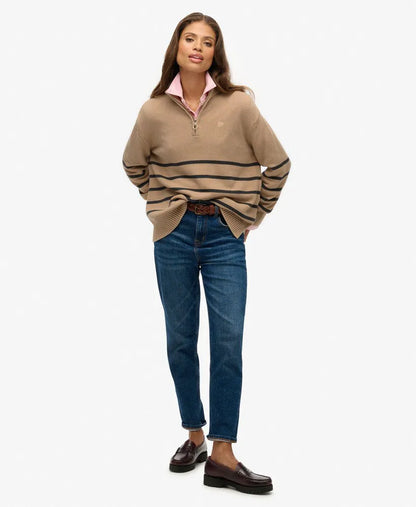 Lingayen Beige Shadow Grey Stripe