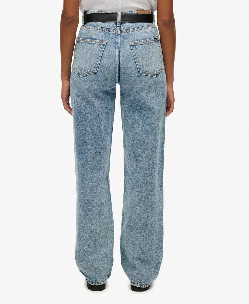 Organic Cotton High Rise Wide Leg Jeans