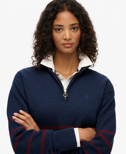Richest Navy Port Stripe