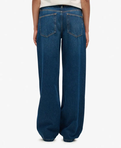 Organic Cotton Mid Rise Wide Leg Jeans