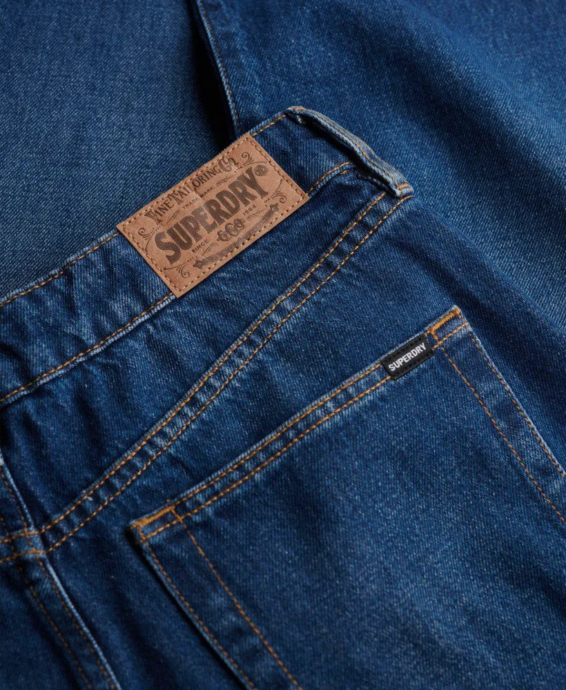 Organic Cotton Mid Rise Wide Leg Jeans
