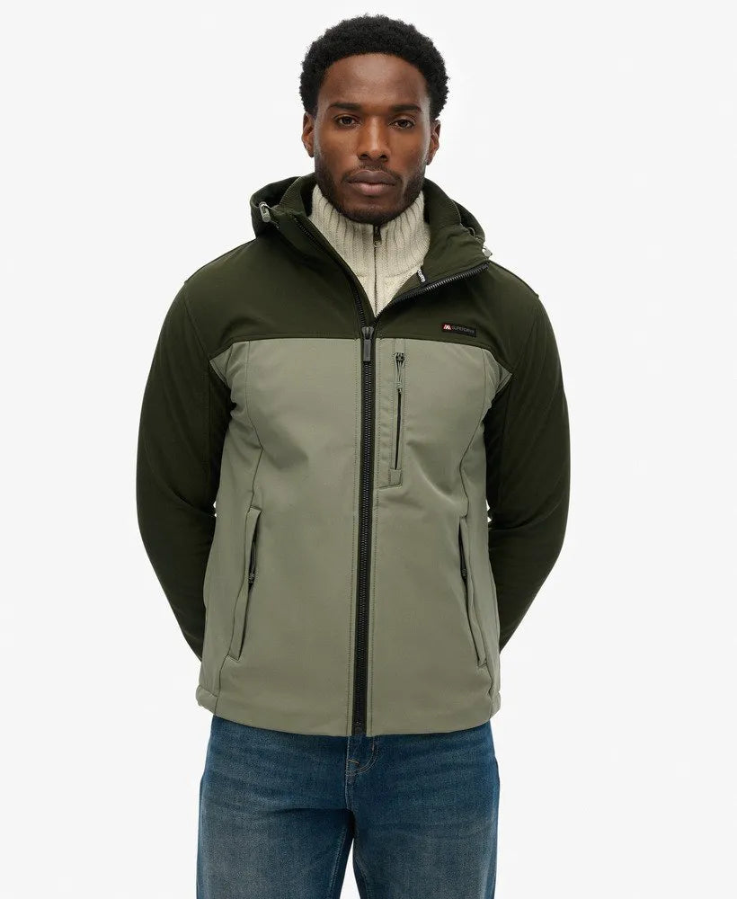 Hooded Softshell Colourblock Jacket