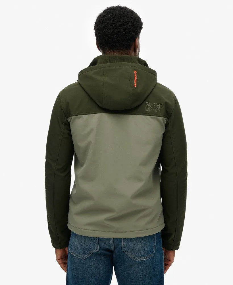 Hooded Softshell Colourblock Jacket
