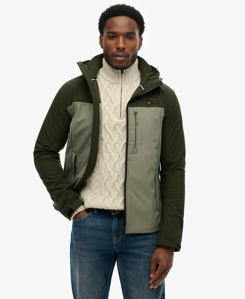 Hooded Softshell Colourblock Jacket