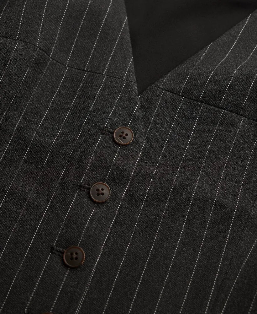 Charcoal Pinstripe