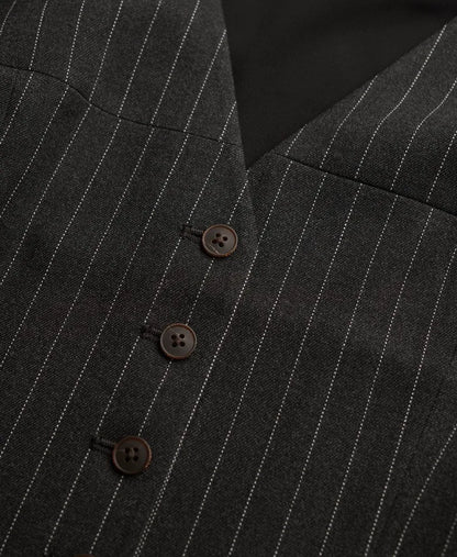 Charcoal Pinstripe