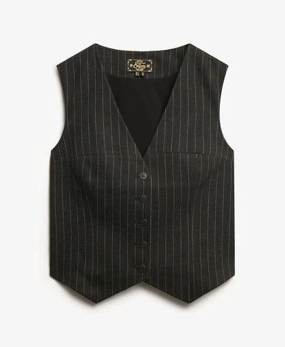 Charcoal Pinstripe