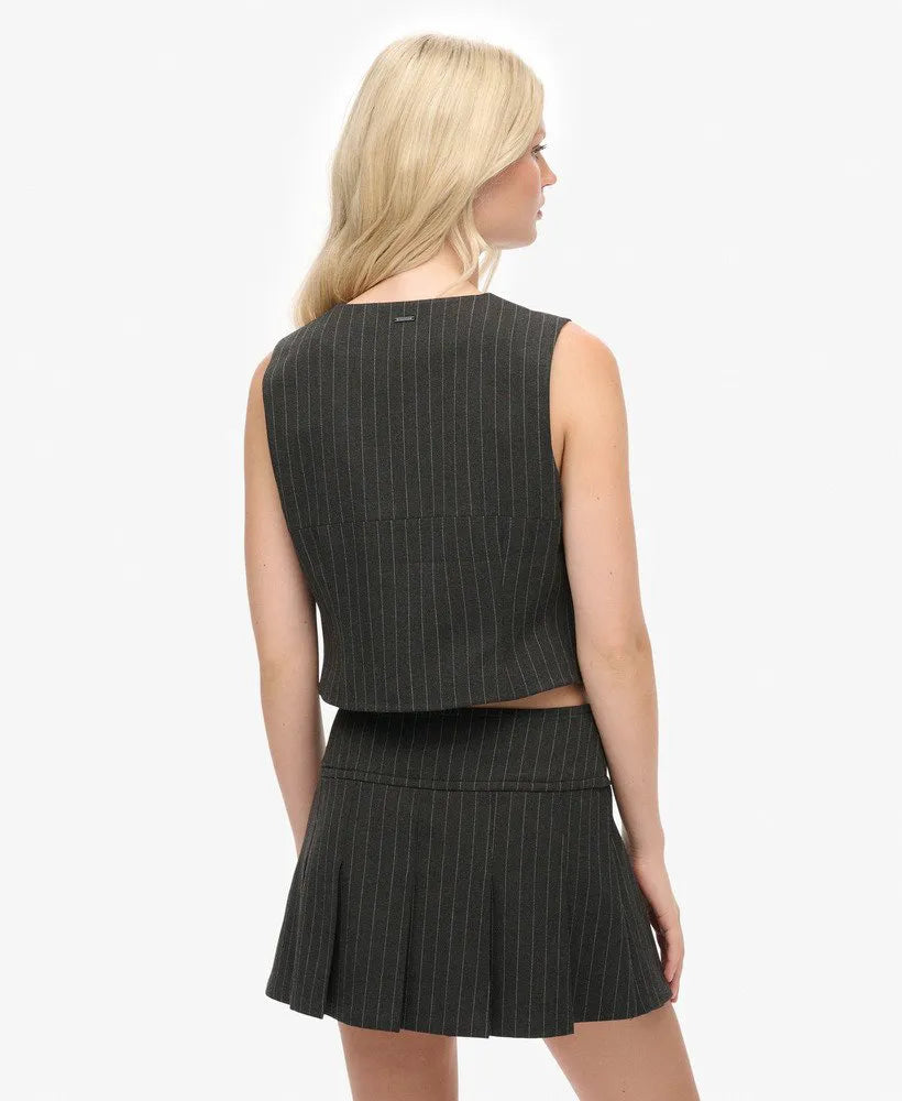 Charcoal Pinstripe