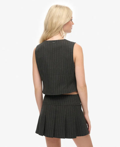 Charcoal Pinstripe