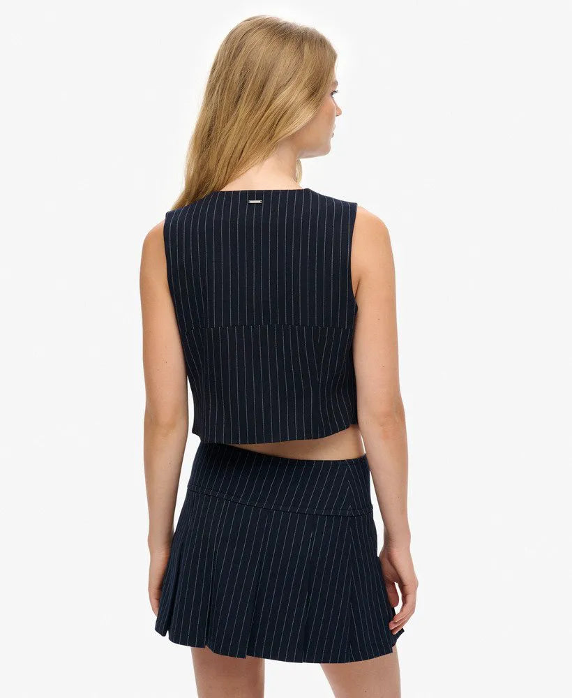 NAVY PINSTRIPE