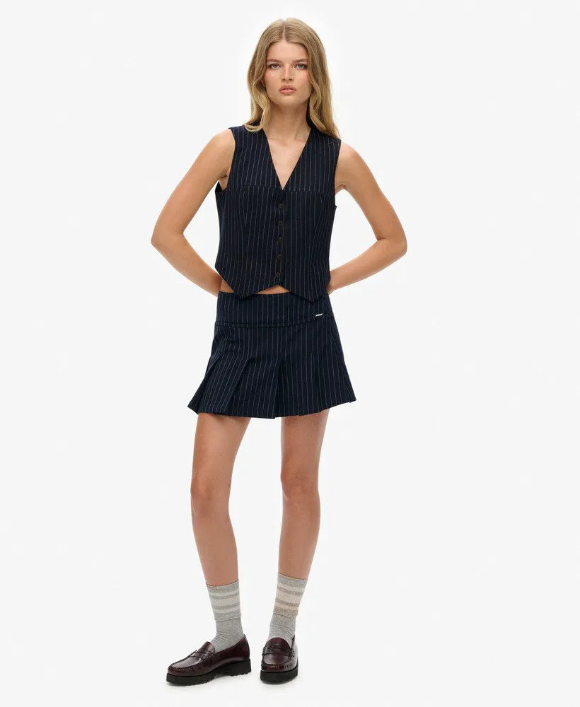 NAVY PINSTRIPE