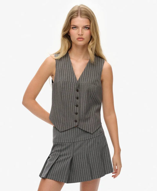 Grey Pinstripe