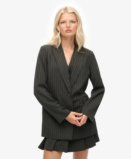 Charcoal Pinstripe