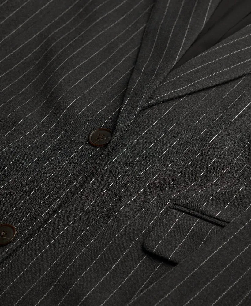 Charcoal Pinstripe