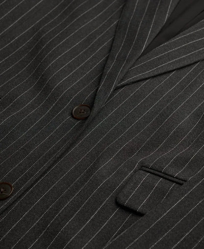 Charcoal Pinstripe