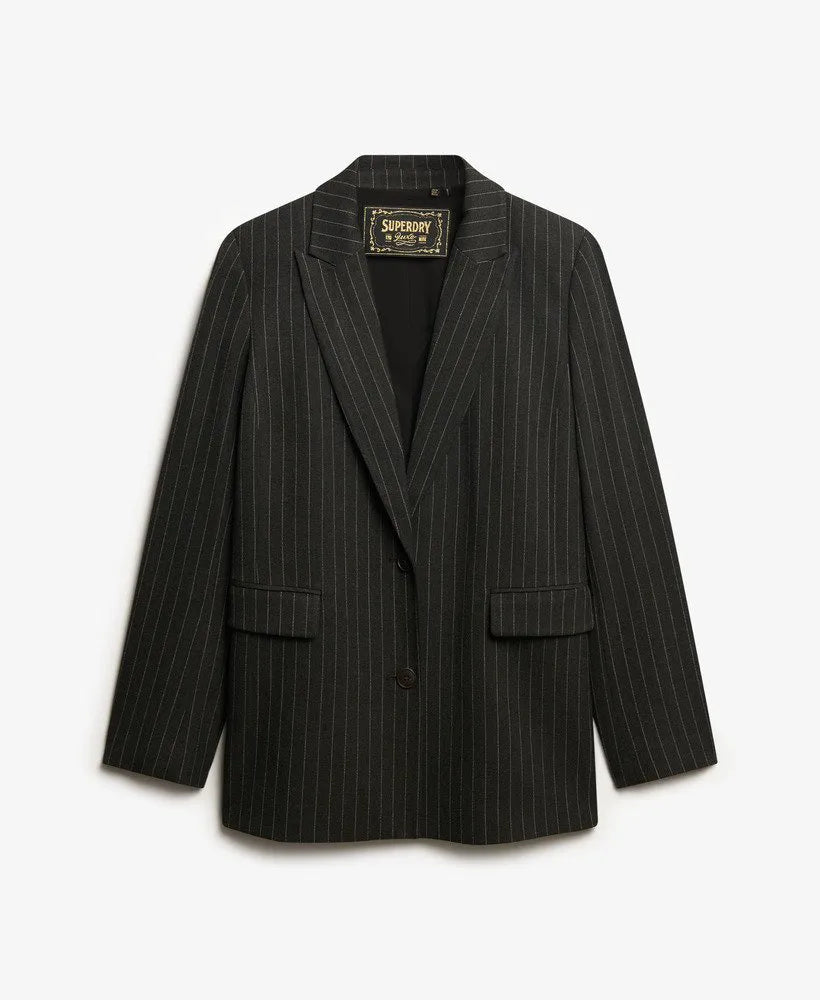Charcoal Pinstripe