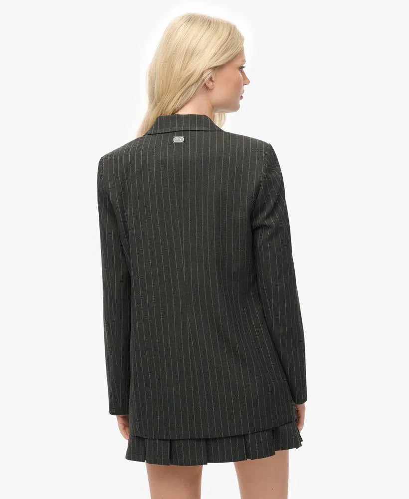 Charcoal Pinstripe