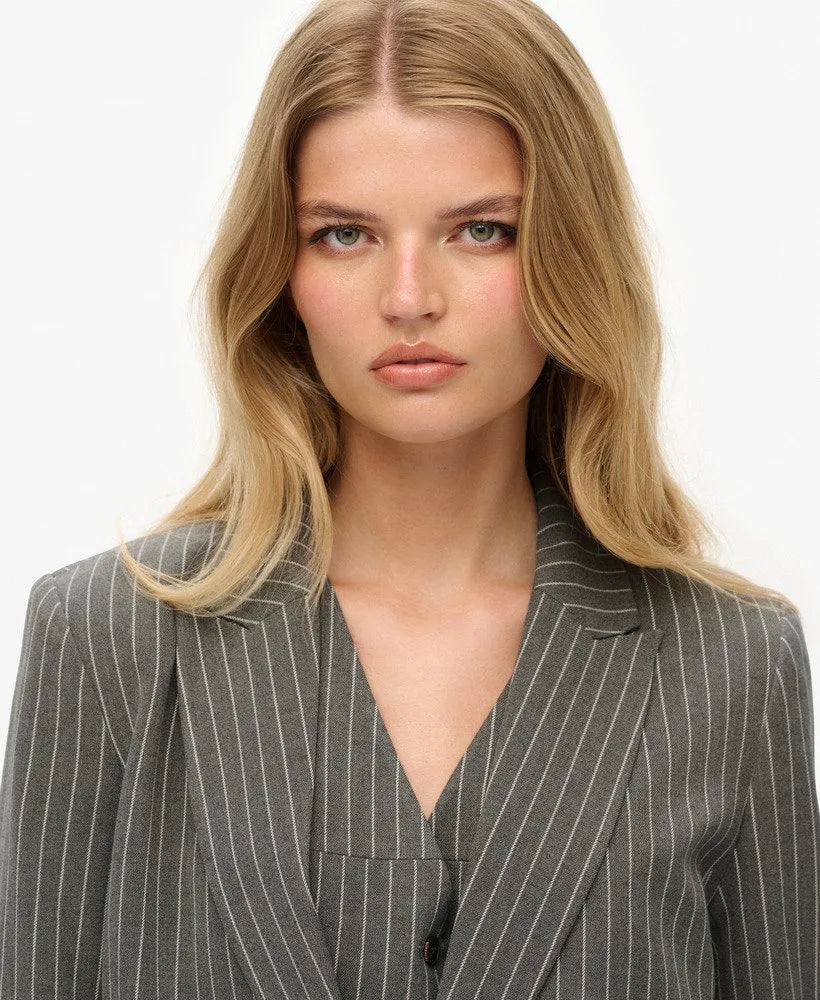 Grey Pinstripe