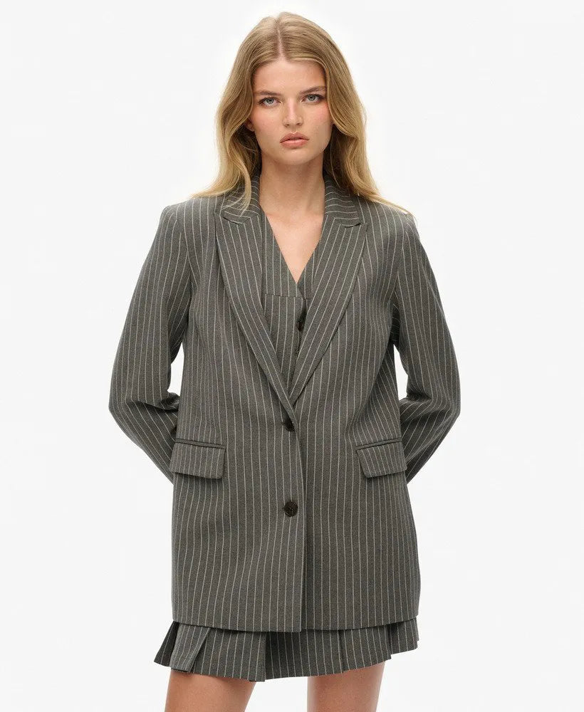 Grey Pinstripe