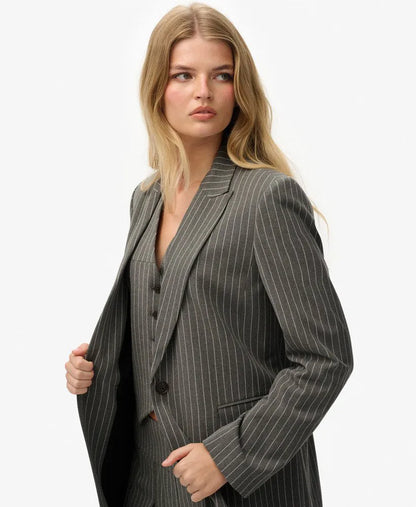 Grey Pinstripe