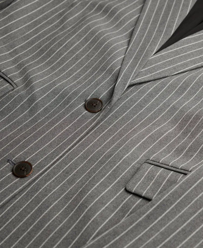 Grey Pinstripe