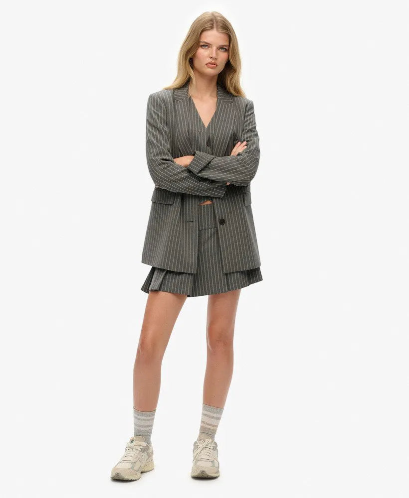 Grey Pinstripe
