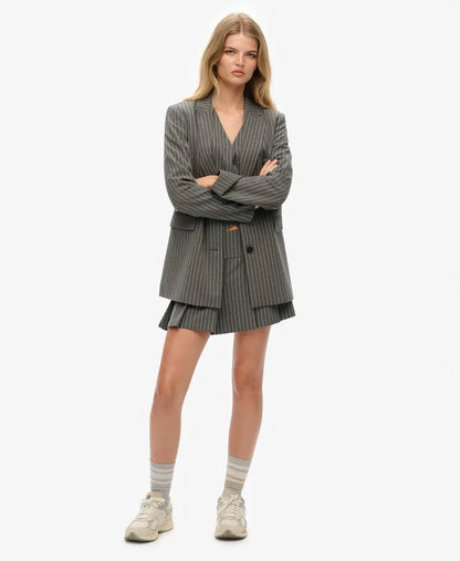 Grey Pinstripe