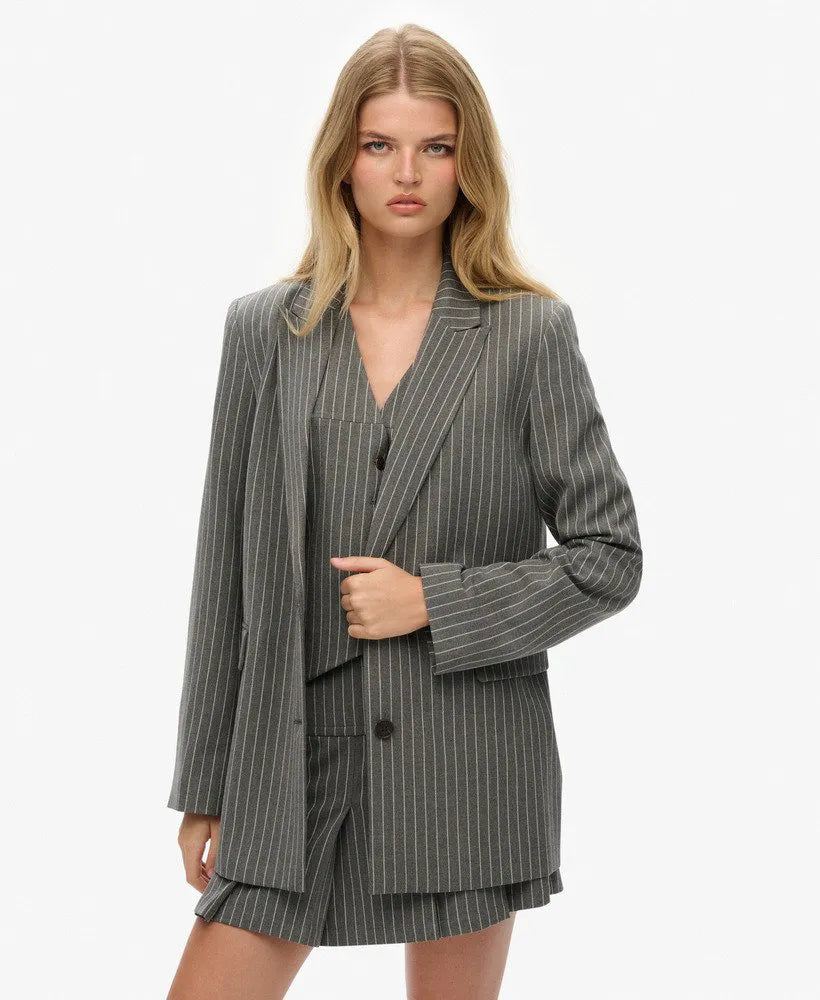 Grey Pinstripe