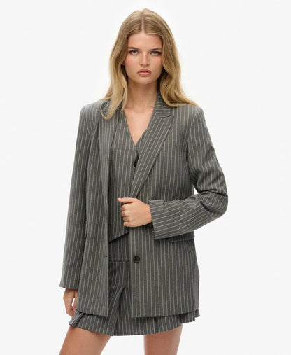 Grey Pinstripe