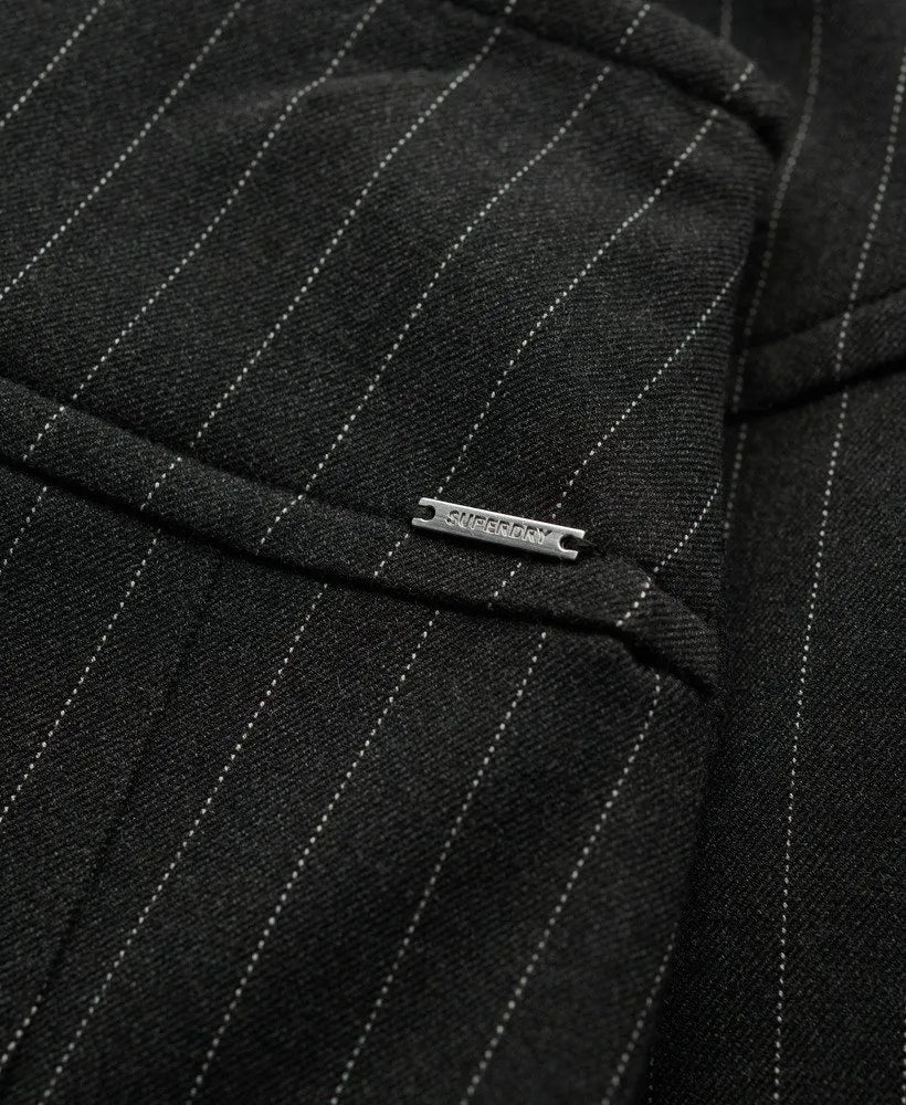 Charcoal Pinstripe