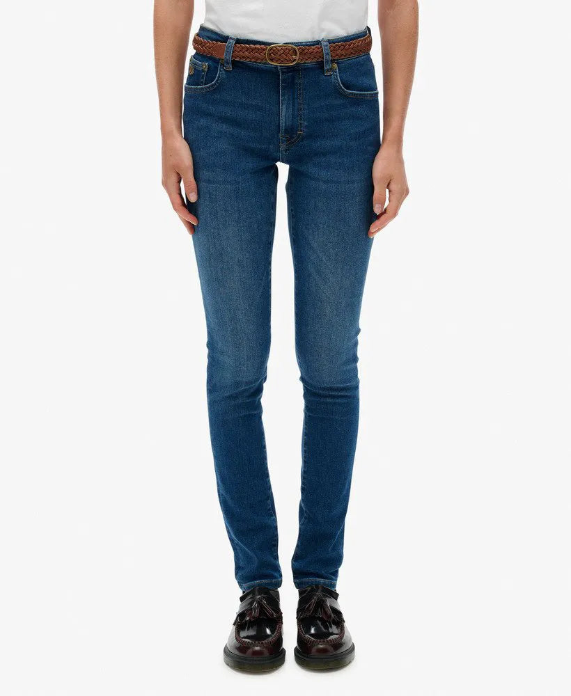 Organic Cotton Mid Rise Skinny Jeans